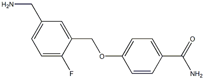 4-{[5-(aminomethyl)-2-fluorophenyl]methoxy}benzamide Structure