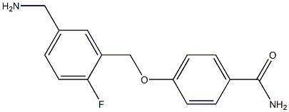 4-{[5-(aminomethyl)-2-fluorophenyl]methoxy}benzamide