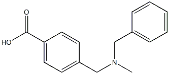 4-{[benzyl(methyl)amino]methyl}benzoic acid Structure