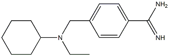 4-{[cyclohexyl(ethyl)amino]methyl}benzenecarboximidamide,,结构式