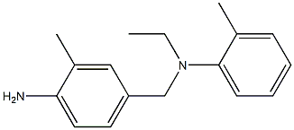 4-{[ethyl(2-methylphenyl)amino]methyl}-2-methylaniline Struktur