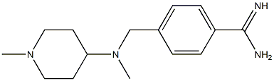 4-{[methyl(1-methylpiperidin-4-yl)amino]methyl}benzenecarboximidamide Structure