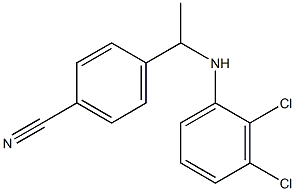 4-{1-[(2,3-dichlorophenyl)amino]ethyl}benzonitrile 结构式