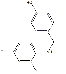 4-{1-[(2,4-difluorophenyl)amino]ethyl}phenol