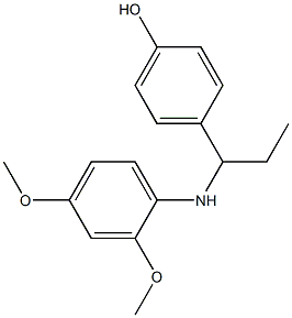 4-{1-[(2,4-dimethoxyphenyl)amino]propyl}phenol