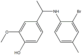 4-{1-[(2-bromo-4-methylphenyl)amino]ethyl}-2-methoxyphenol