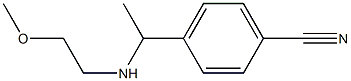 4-{1-[(2-methoxyethyl)amino]ethyl}benzonitrile Struktur