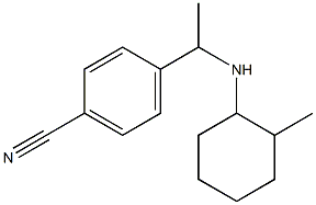 4-{1-[(2-methylcyclohexyl)amino]ethyl}benzonitrile Structure