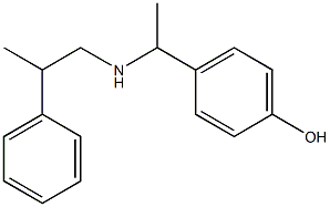 4-{1-[(2-phenylpropyl)amino]ethyl}phenol,,结构式