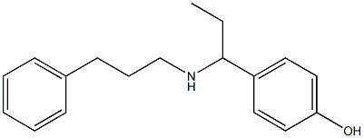 4-{1-[(3-phenylpropyl)amino]propyl}phenol 结构式