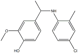 4-{1-[(4-chloro-2-methylphenyl)amino]ethyl}-2-methoxyphenol