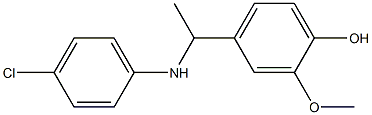 4-{1-[(4-chlorophenyl)amino]ethyl}-2-methoxyphenol