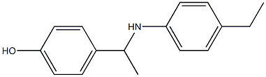 4-{1-[(4-ethylphenyl)amino]ethyl}phenol Struktur