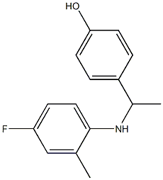 4-{1-[(4-fluoro-2-methylphenyl)amino]ethyl}phenol