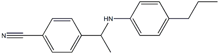 4-{1-[(4-propylphenyl)amino]ethyl}benzonitrile|