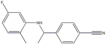 4-{1-[(5-fluoro-2-methylphenyl)amino]ethyl}benzonitrile