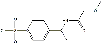 4-{1-[(methoxyacetyl)amino]ethyl}benzenesulfonyl chloride 结构式