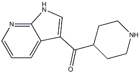 4-{1H-pyrrolo[2,3-b]pyridin-3-ylcarbonyl}piperidine,,结构式