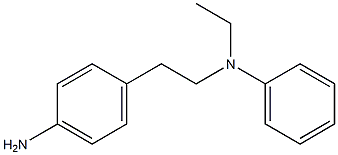 4-{2-[ethyl(phenyl)amino]ethyl}aniline Structure