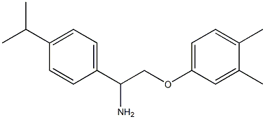 4-{2-amino-2-[4-(propan-2-yl)phenyl]ethoxy}-1,2-dimethylbenzene Struktur