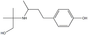 4-{3-[(1-hydroxy-2-methylpropan-2-yl)amino]butyl}phenol Structure