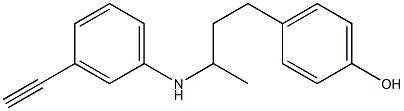 4-{3-[(3-ethynylphenyl)amino]butyl}phenol