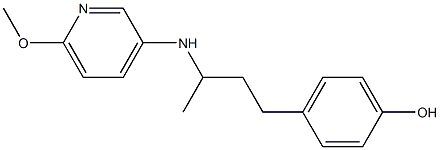 4-{3-[(6-methoxypyridin-3-yl)amino]butyl}phenol Structure