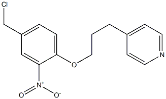 4-{3-[4-(chloromethyl)-2-nitrophenoxy]propyl}pyridine Struktur