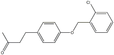 4-{4-[(2-chlorophenyl)methoxy]phenyl}butan-2-one,,结构式