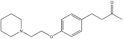 4-{4-[2-(piperidin-1-yl)ethoxy]phenyl}butan-2-one Struktur