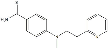 4-{methyl[2-(pyridin-2-yl)ethyl]amino}benzene-1-carbothioamide|