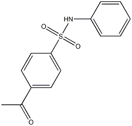 4-acetyl-N-phenylbenzene-1-sulfonamide Struktur
