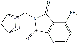 4-amino-2-(1-{bicyclo[2.2.1]heptan-2-yl}ethyl)-2,3-dihydro-1H-isoindole-1,3-dione 结构式