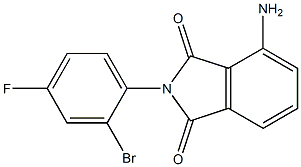 4-amino-2-(2-bromo-4-fluorophenyl)-2,3-dihydro-1H-isoindole-1,3-dione Structure