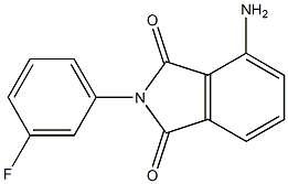 4-amino-2-(3-fluorophenyl)-2,3-dihydro-1H-isoindole-1,3-dione Struktur