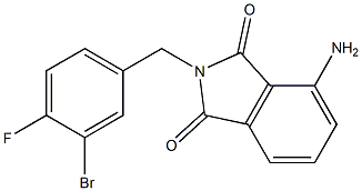 4-amino-2-[(3-bromo-4-fluorophenyl)methyl]-2,3-dihydro-1H-isoindole-1,3-dione