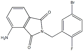 4-amino-2-[(5-bromo-2-fluorophenyl)methyl]-2,3-dihydro-1H-isoindole-1,3-dione 结构式