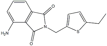 4-amino-2-[(5-ethylthien-2-yl)methyl]-1H-isoindole-1,3(2H)-dione,,结构式