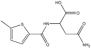 4-amino-2-{[(5-methylthien-2-yl)carbonyl]amino}-4-oxobutanoic acid 结构式