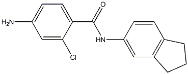 4-amino-2-chloro-N-(2,3-dihydro-1H-inden-5-yl)benzamide