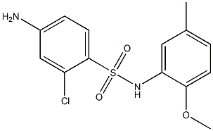 4-amino-2-chloro-N-(2-methoxy-5-methylphenyl)benzene-1-sulfonamide Structure