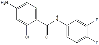 4-amino-2-chloro-N-(3,4-difluorophenyl)benzamide Structure