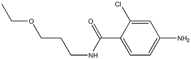 4-amino-2-chloro-N-(3-ethoxypropyl)benzamide 结构式