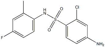  4-amino-2-chloro-N-(4-fluoro-2-methylphenyl)benzene-1-sulfonamide