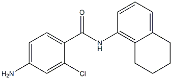4-amino-2-chloro-N-(5,6,7,8-tetrahydronaphthalen-1-yl)benzamide Struktur