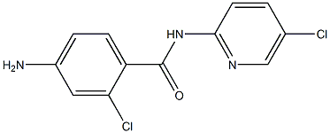 4-amino-2-chloro-N-(5-chloropyridin-2-yl)benzamide 化学構造式