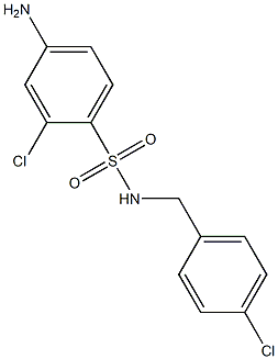 4-amino-2-chloro-N-[(4-chlorophenyl)methyl]benzene-1-sulfonamide