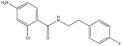 4-amino-2-chloro-N-[2-(4-fluorophenyl)ethyl]benzamide,,结构式