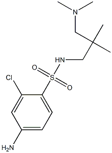4-amino-2-chloro-N-{2-[(dimethylamino)methyl]-2-methylpropyl}benzene-1-sulfonamide|