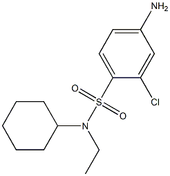 4-amino-2-chloro-N-cyclohexyl-N-ethylbenzene-1-sulfonamide Structure